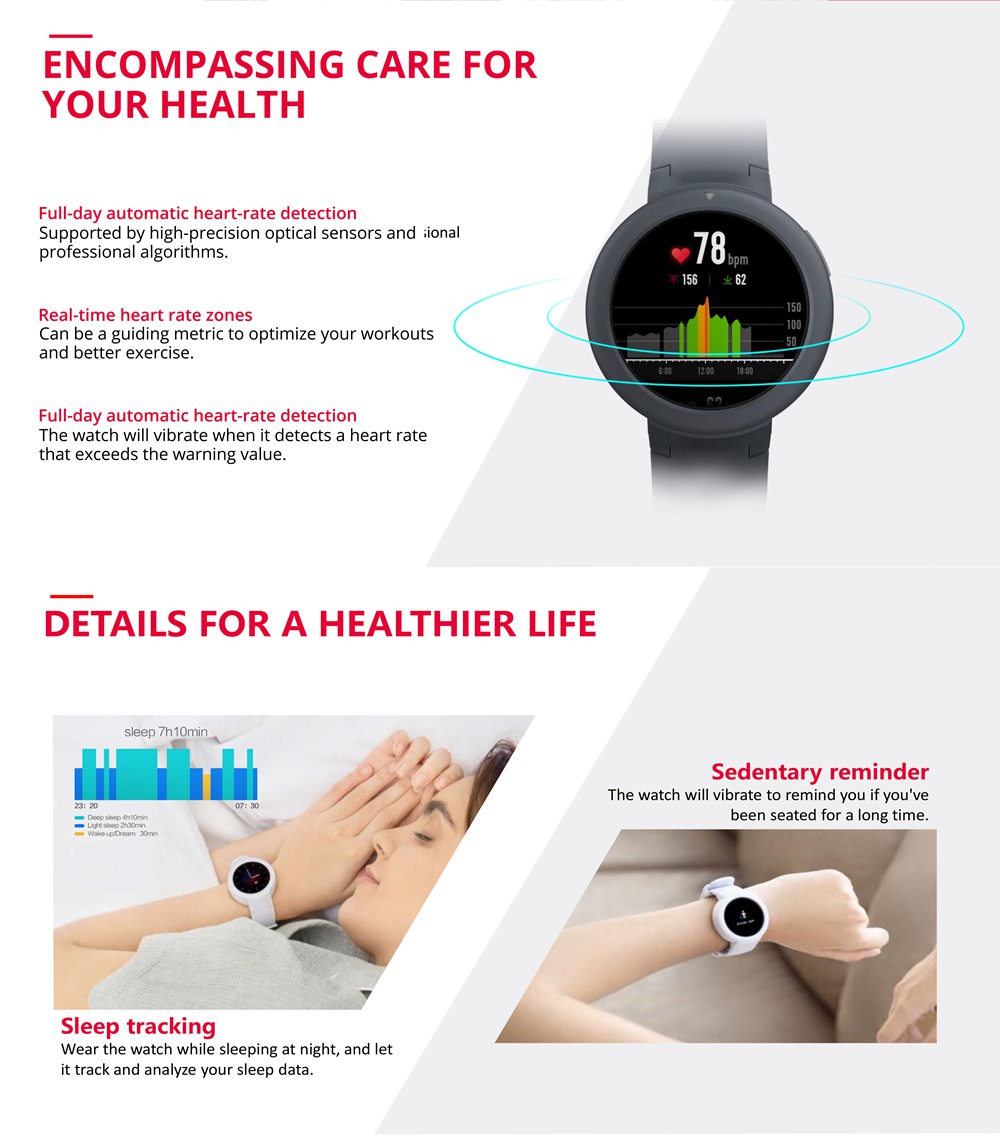 Xiaomi Huami AMAZFIT Verge Lite Smartwatch Global Version GEEKMAXI.COM