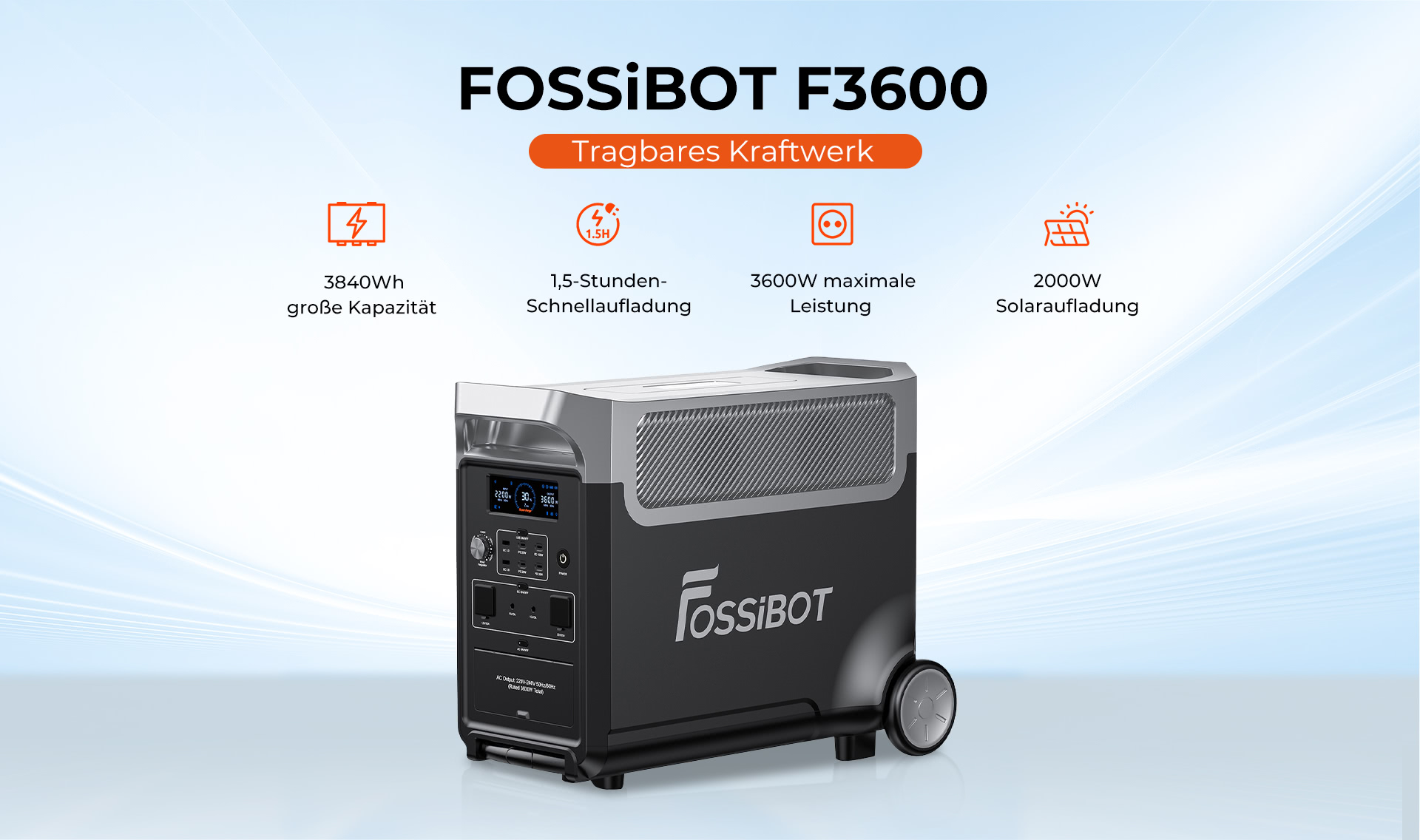 FOSSiBOT F3600 Pro 3840Wh 3600W Portable Power Station